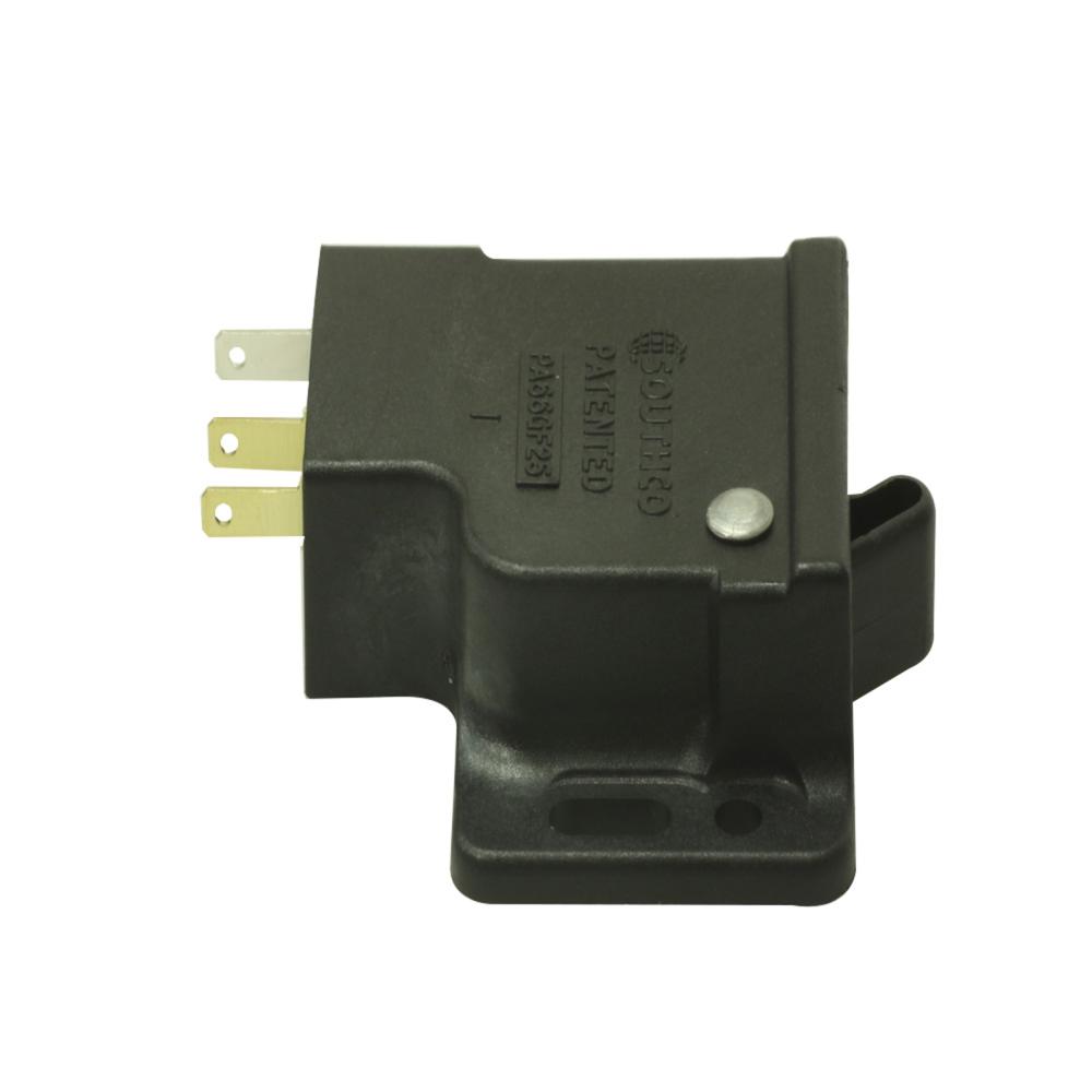 PART, LATCH PUSH TO CLOSE GRABBER CATCH W/MICROSW, Injection molded PART, LATCH PUSH TO CLOSE GRABBER CATCH W/MICROSW, Injection molded