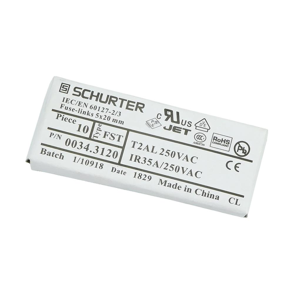 FUSE, FUSE 2A 250V 5X20MM DELAYED TIME FUSE, FUSE 2A 250V 5X20MM DELAYED TIME