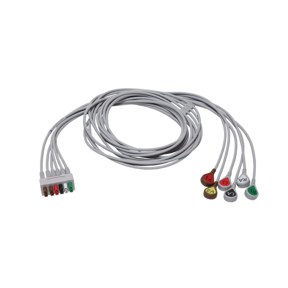 ECG LEADWIRE SET, 6-LD, SNAP, AHA, 130 CM/ 51 IN ECG LEADWIRE SET, 6-LD, SNAP, AHA, 130 CM/ 51 IN
