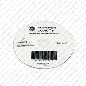 System and Application software DVD for LOGIQ e R501