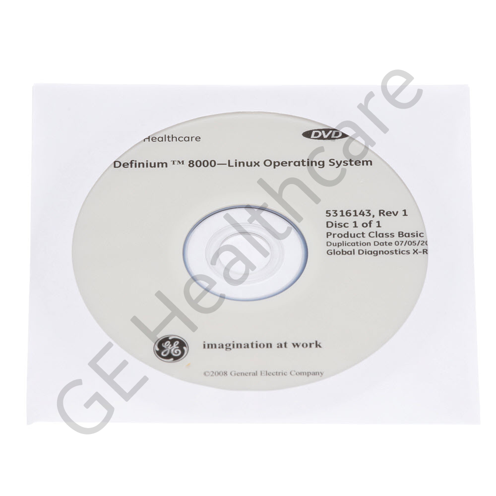 CTT OS 6.2.14 Linux Operating System Software Installation DVD for Definium 8000 CTT OS 6.2.14 Linux Operating System Software Installation DVD for Definium 8000
