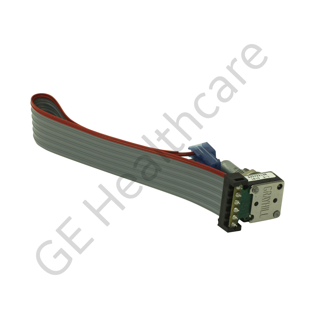 ROT-ENCODER, 16 pos, 22.5 Deg, Detents, Pushbutton, .100 inches Center Ribbon Cable, 6 inches Long ROT-ENCODER, 16 pos, 22.5 Deg, Detents, Pushbutton, .100 inches Center Ribbon Cable, 6 inches Long